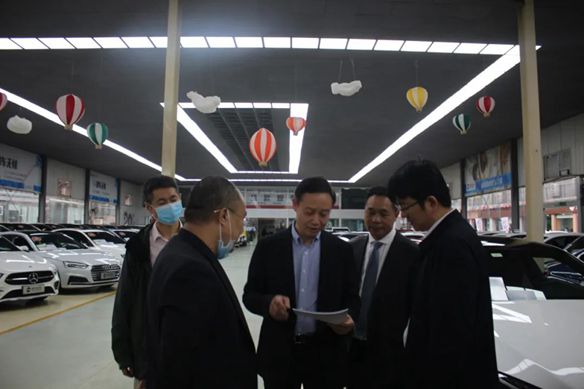 热烈欢迎国家统计局贸易外经统计司一行莅临环宇汽车