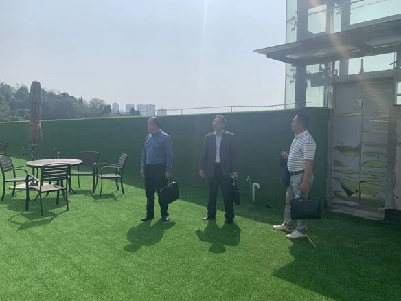 热烈欢迎巴南区政协吴锦彬主任一行莅临环宇指导工作