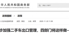 进一步加强二手车出口管理，四部门将这样做——