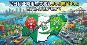 尼日利亚下调整车进口税：乘用车关税从70%降至40%，西非市场要“松绑”？