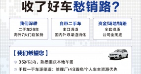 二手车收购合伙人招募｜环宇实力兜底，双渠道赋能，轻资产共赢！