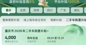 可领4000元！重庆买二手车也有政府补贴了