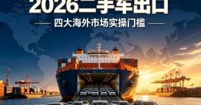 别盲目出海！2026二手车出口：四大主流市场真实门槛与爆单密码